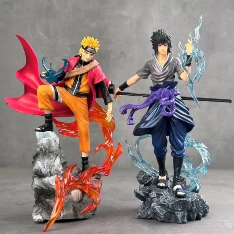 HOT New 2026 Naruto Anime Figure Uzumaki Pain Naruto Uchiha Sasuke Action Model Pvc Statue Desktop Ornament Toy