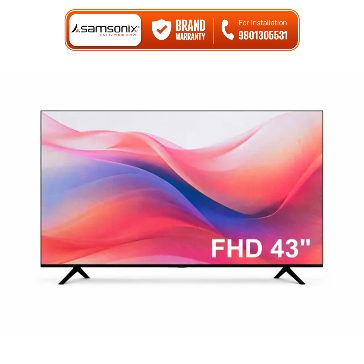 Samsonix 43 Inch Google Android 14 HD Smart TV