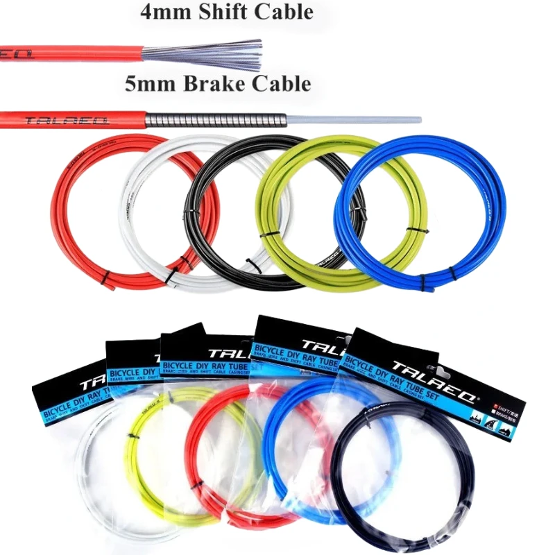 3m Bicycle Brake /Shift Cable Tube Case 4mm/5mm MTB Bike Brake Cables Tube Road Bike Shifter Derailleur Brake Cable Line Pipe