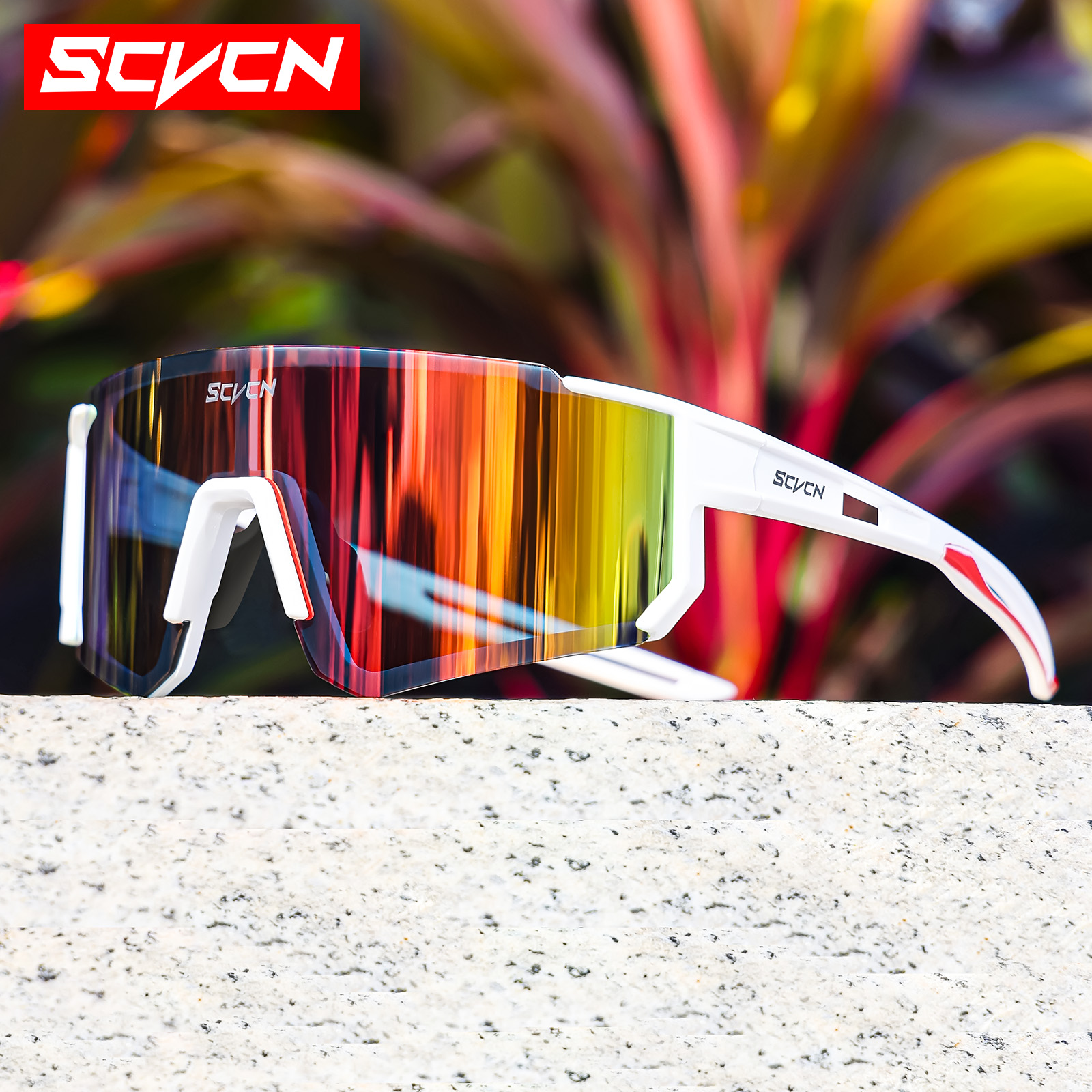 【New Trend】SCVCN Cycling Glasses Outdoor Bicycle Sunglasses UV400 Sports Goggles Men MTB Women Road Bike Eyewear