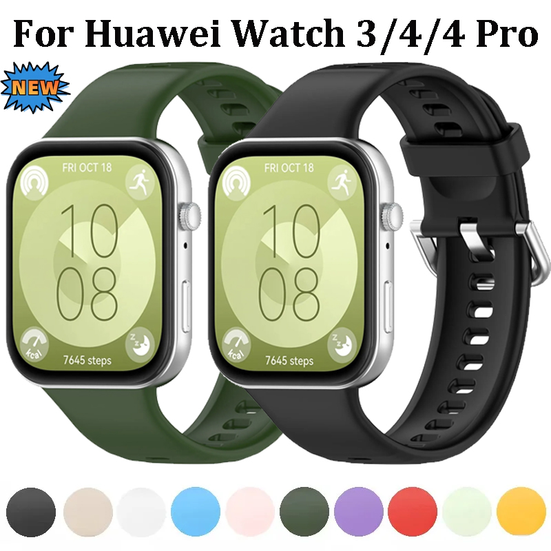Official New Silicone Strap For Huawei Watch Fit 4/3 Smart Watch Sports Soft Breathable Bracelet For Huawei Watch Fit 4 Pro Belt
