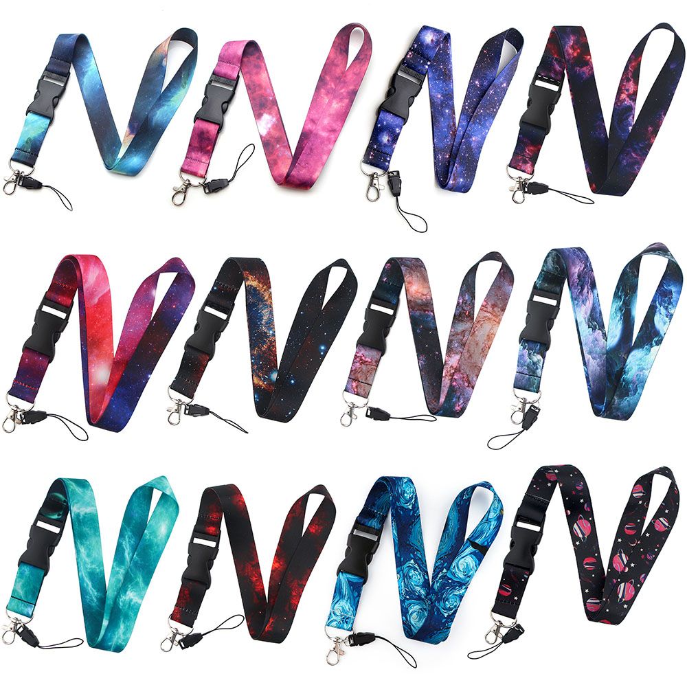 Fashion ID Card Rope with Keychain Neck Strap Mobile Phone Straps Mobile Phone Lanyard Gym Keys Holder