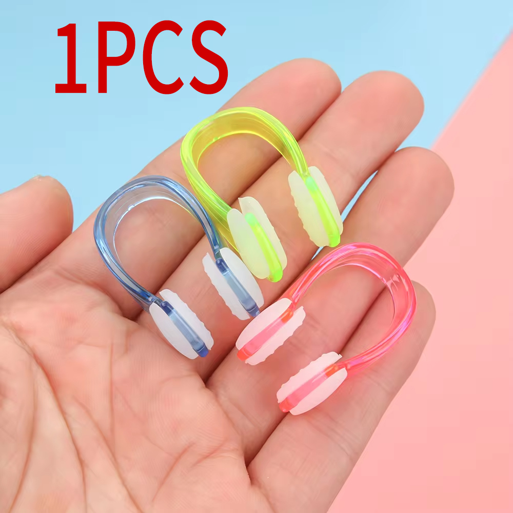 1Pcs Candy Color Soft Silicone Nose Clip Small Size Nose Clip Swimming for Children Water Sports Pool Accessories