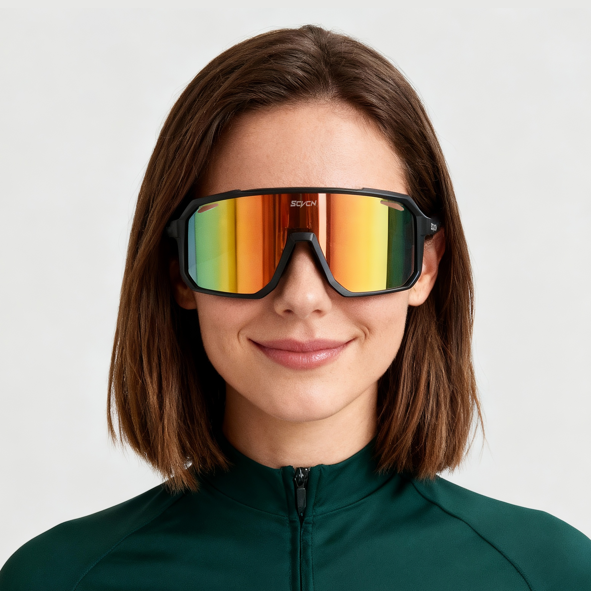 SCVCN Outdoor Sports Glasses Cycling Sunglasses Men Women UV400 Aesthetically Trendy Street Photography Riding Hiking Goggles