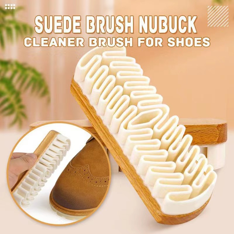 A White Shoe Brush Suitable For Suede And Nubuck Leather Cleaning Tool Used For Boots And Bags An Effective Household Cle