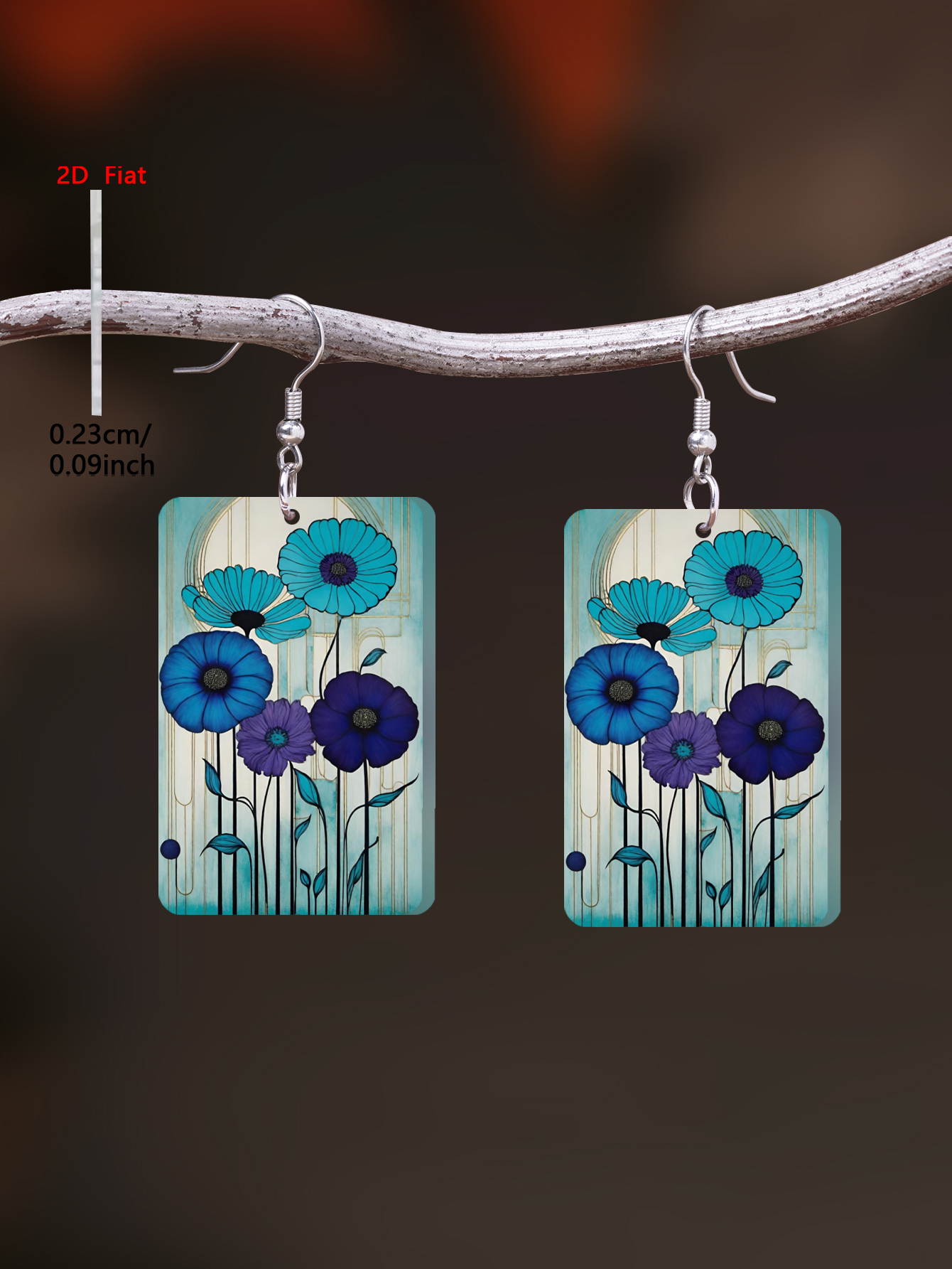 1 Pair of 2D Flat-1Pair Cute Cat Pattern Acrylic Pendant Drop Earrings, Elegant and Simple Style Jewelry Earrings for Women Suitable for Daily Wear and Vacation Wear pen gpt