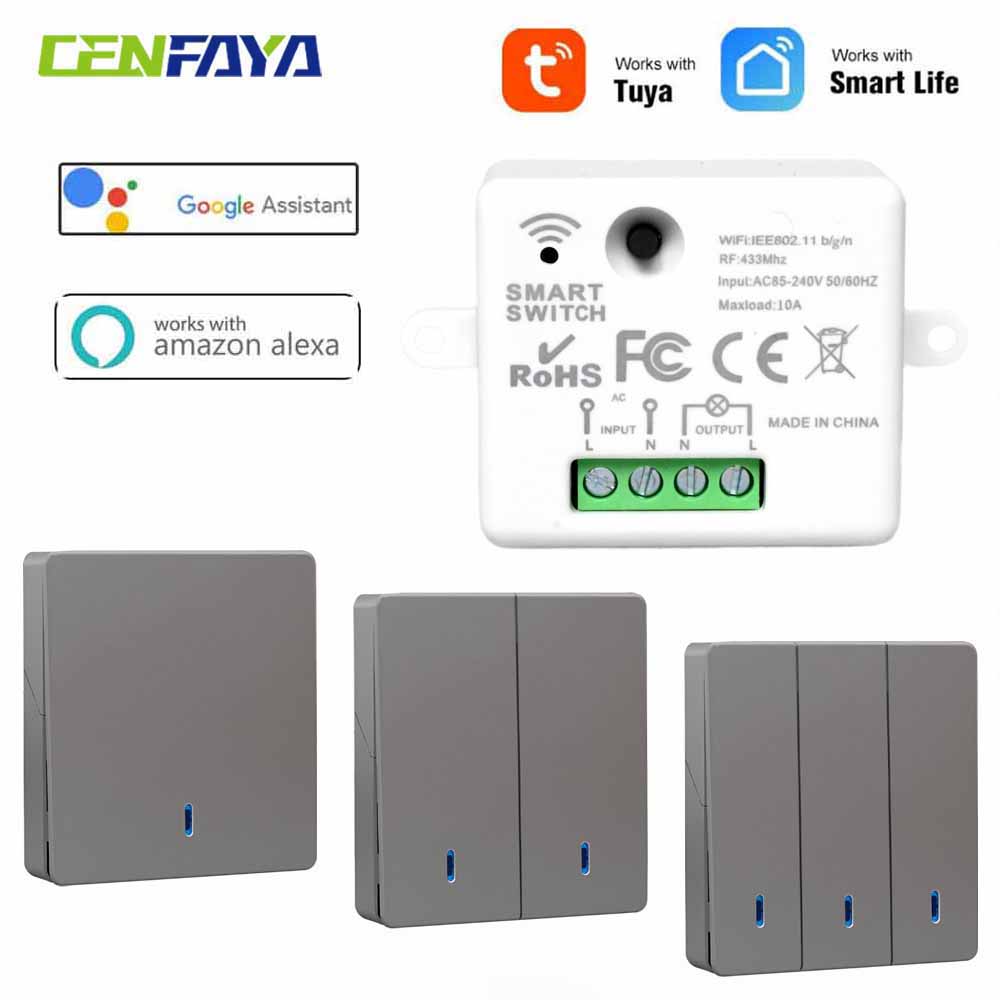 MINI WiFi Smart Switch 2-way Remote Control Timer Relay Automation For Smart Life APP Voice Control Works with Alexa Home
