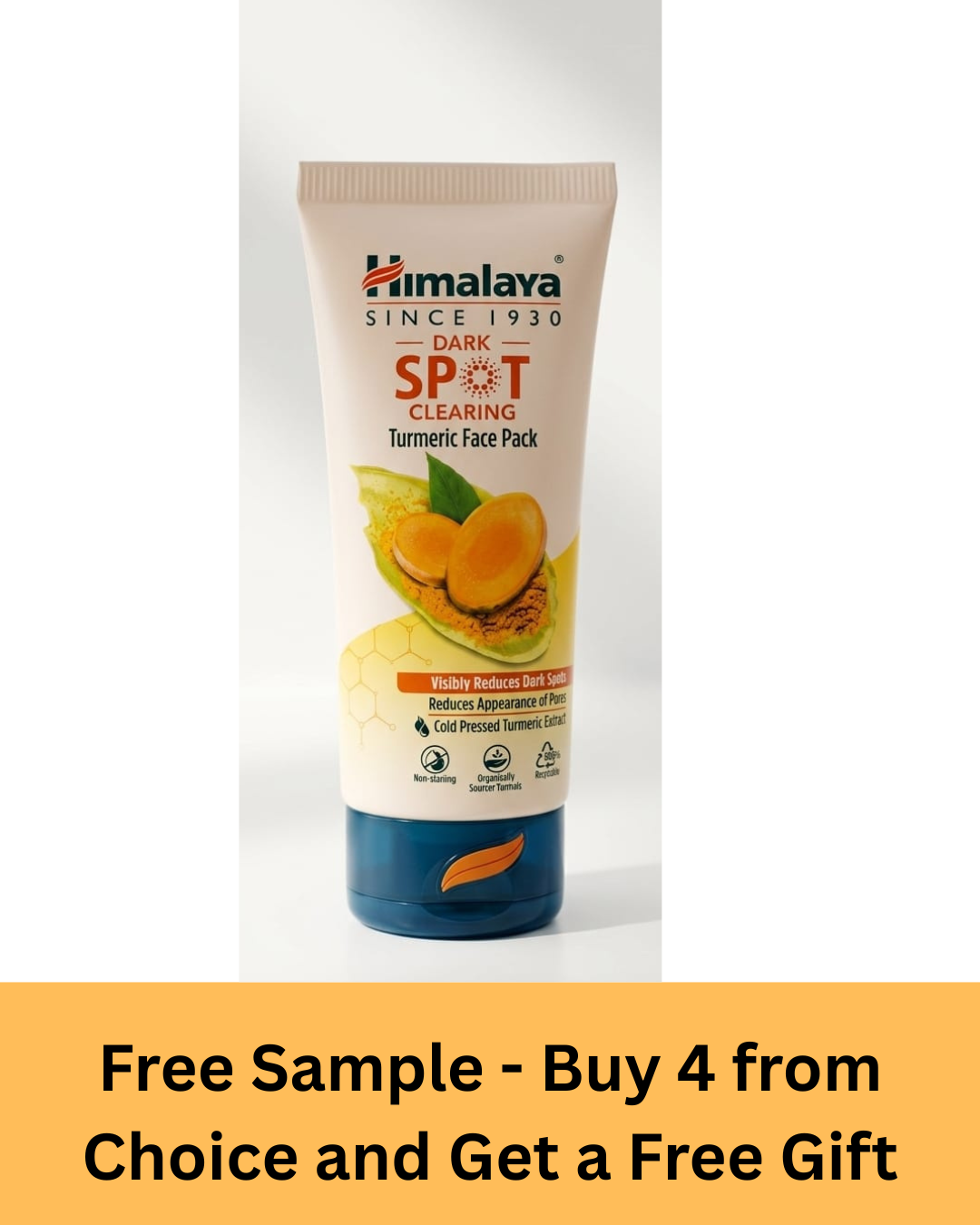 Himalaya Dark Spot Clearing Turmeric Face Pack 50g - FREE Gift | Do Not Order - Choice Free Gift