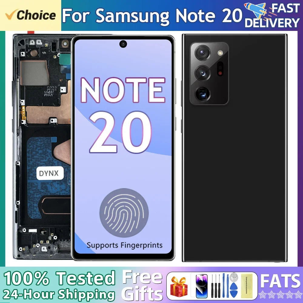 HOT For AMOLED For Samsung Note 20 LCD Display Touch Screen Digitizer Replacement for Note20 N980 N980F SN980F/DS Display