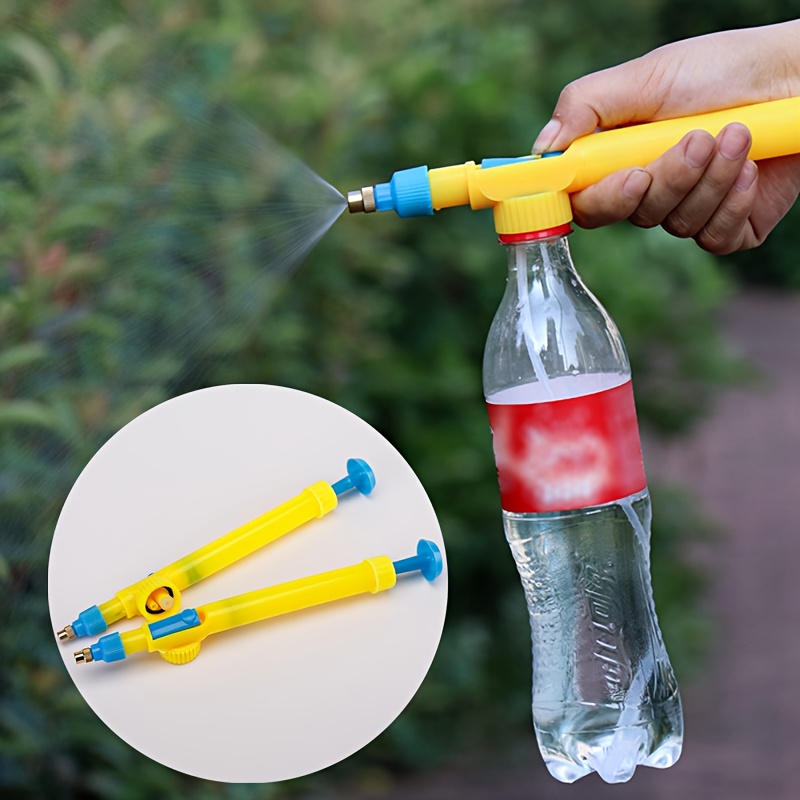 Garden Manual Adjustable Drink Bottle Nozzle Spray Head Watering Tool Air Pump Sprayer