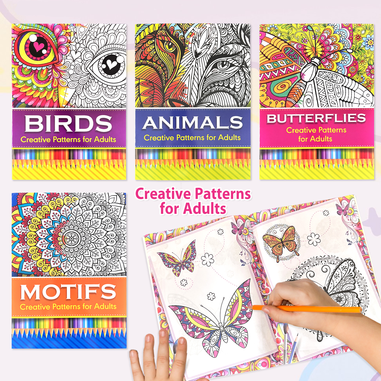 Advanced Coloring Book Creative Patterns Colorful Coloring Book Universal Language New Fashion