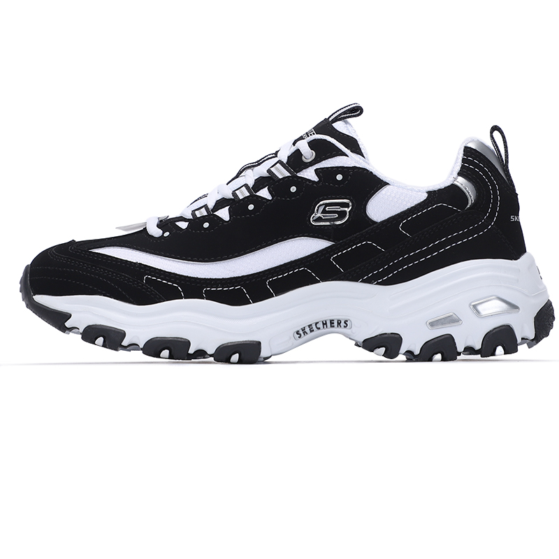 Skechers Men's Dad Shoes Thick-Soled Classic Panda Shoes Sports Casual Shoes 52675-Bkw