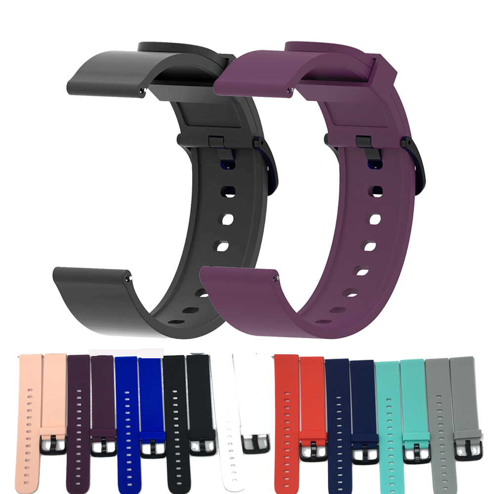 20mm Original Watch Band for Vivoactive 3 5 6 Silicone Strap Forerunner 645 245 158 55 Watchband Venu/SQ/SQ/2 Plus Correa
