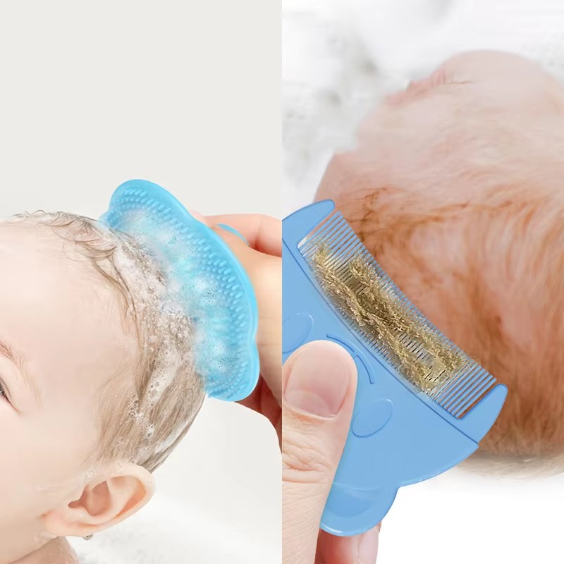2pcs/let Baby Care Comb Set Anti-scratch Girl Hairbrush Newborn Hair Brush Infant Comb Head Massager Kids Comb