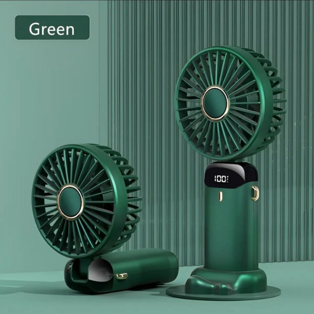 N15 Mini Fan Portable Fan Rechargeable Fan LCD USB Fan Hand Fan Mini electric Fan For Students-PST