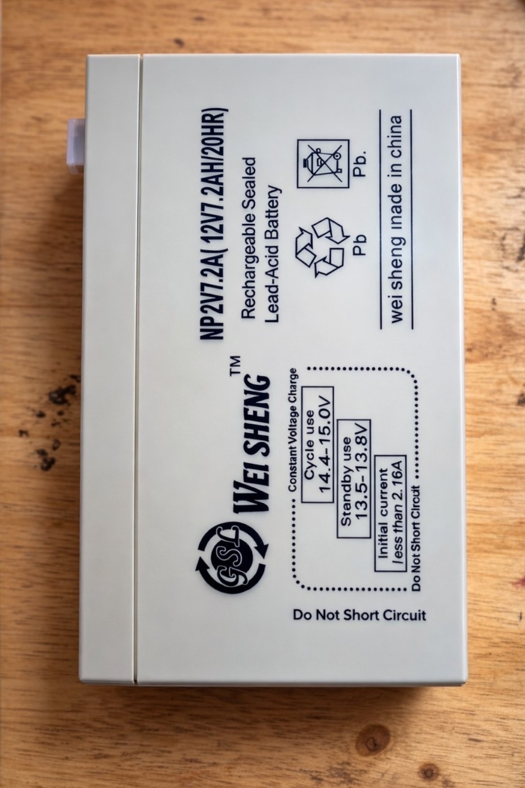 12V 7.2Ah Rechargeable Sealed Lead Acid Battery | NP7.2A UPS Battery | Backup Battery for UPS, Emergency Light, Solar & Security System