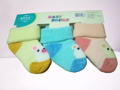 Pack Of 3 Printed Baby Socks - Combo Offer for New Born Baby