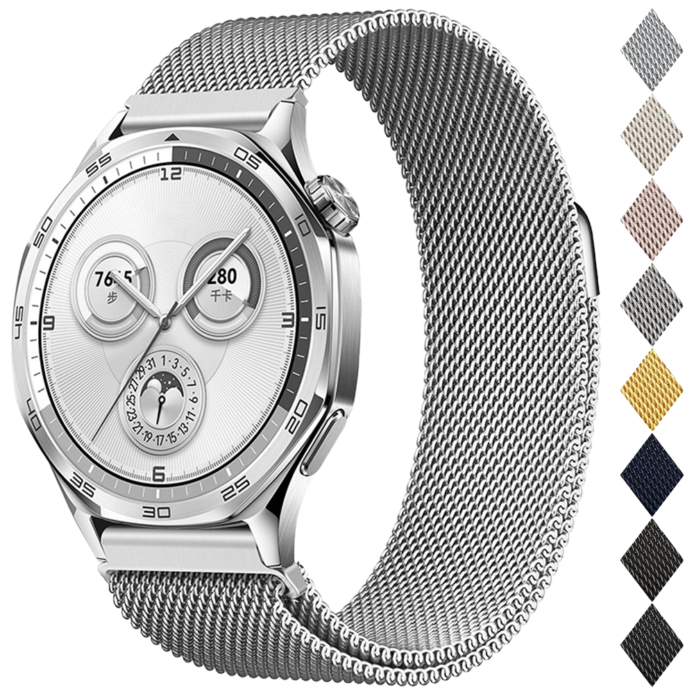Quick Release 20mm 22mm Watch Strap For Watch GT5 Pro GT3 GT2 Pro Milanese Magnetic Band for watch GT4 GT Bracelet