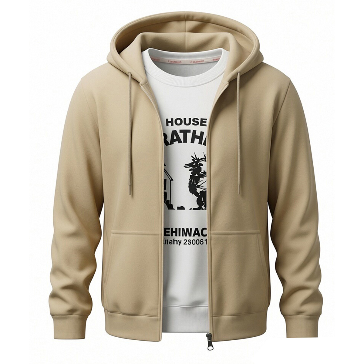 Men's new spring hoodie jacket, hooded cardigan with drawstring design, casual sporty for outdoor and daily wear