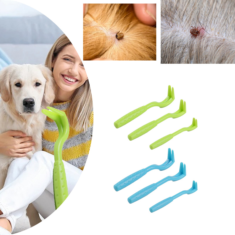 Ticks Removal Pets Insect-catcher Clamps Practical 3pcs/set Dogs Insect Remove Tweezers Cats Grooming Insect Clips Hair Groom