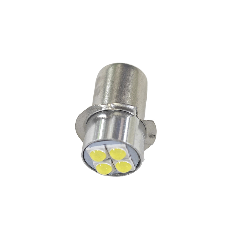 New P13.5s High Brightness LED Bulb Indicator Lamp 10-60V 4W White Miniature Light Replace For Flashlight Bicyle Work Lamp