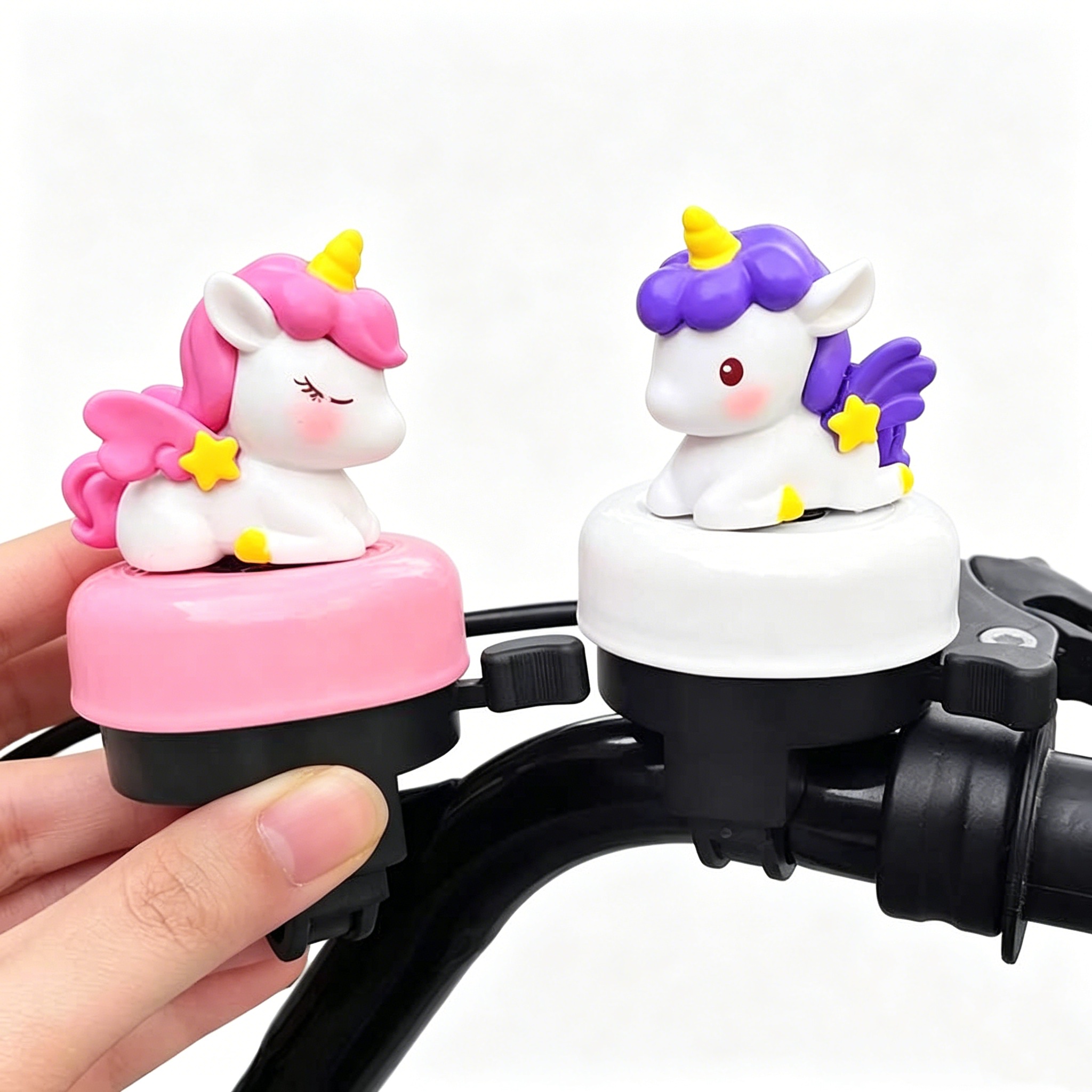 Cute Cartoon Unicorn Bicycle Bell Universal Loud Clear Horn for Kids Balance Bike Bicycle Skateboard Scooter Accessories