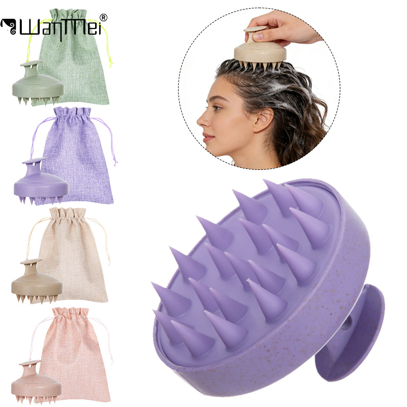 1pcs Silicone Shampoo Brush Head Scalp Massage Comb Hair Washing Comb Body Massage Shower Brush Salon Hairdressing Tool