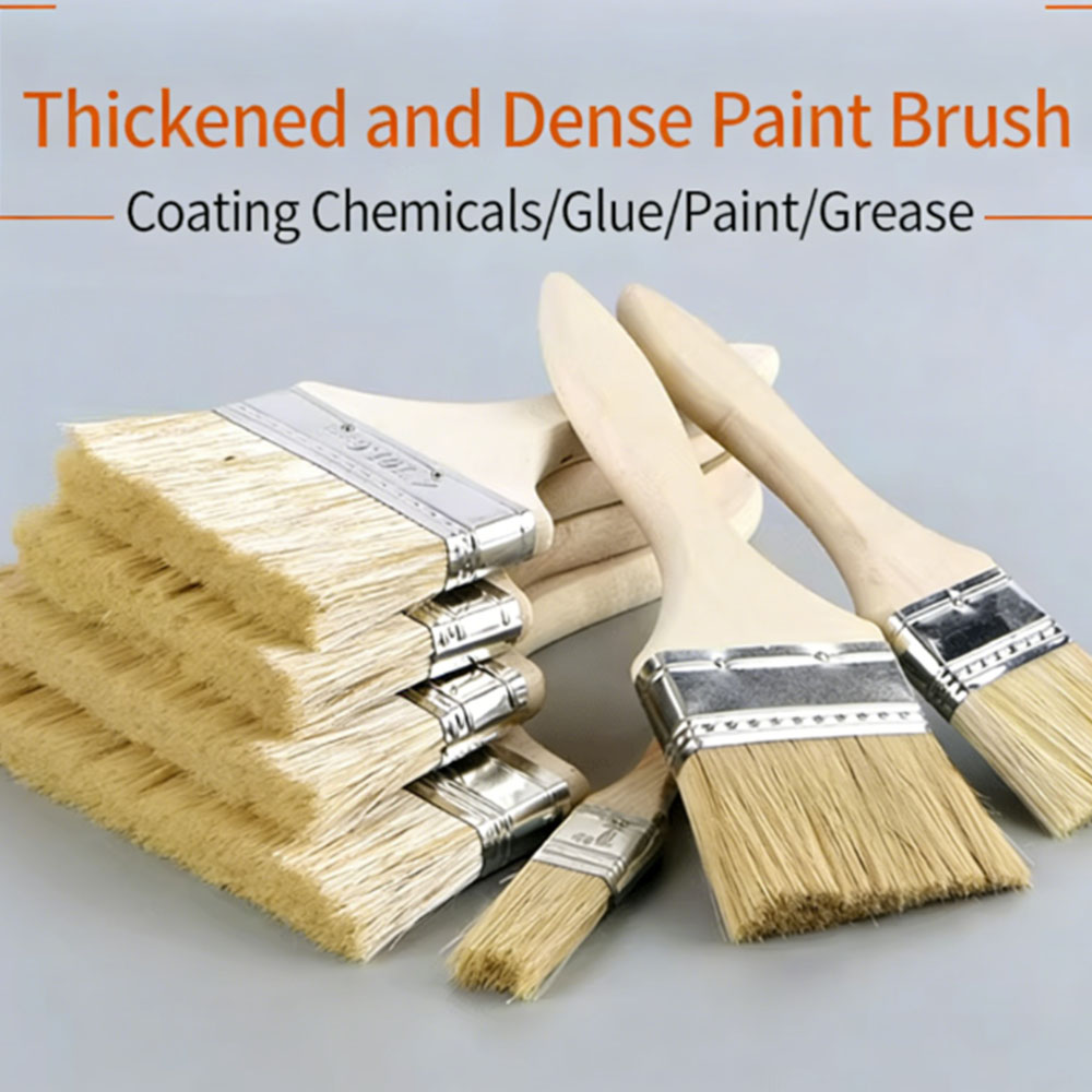 1 Inch, 2 Inch, 3 Inch Paint Brushes with Thick and Thin Handles, Glue Brushes for Cleaning and Household Use
