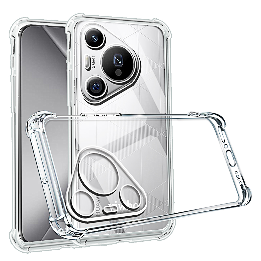 Shockproof Phone Case For Huawei Pura 70 Pro Plus Ultra Transparent Clear P70 P60 P50 Pro Soft TPU Back Protective Covers