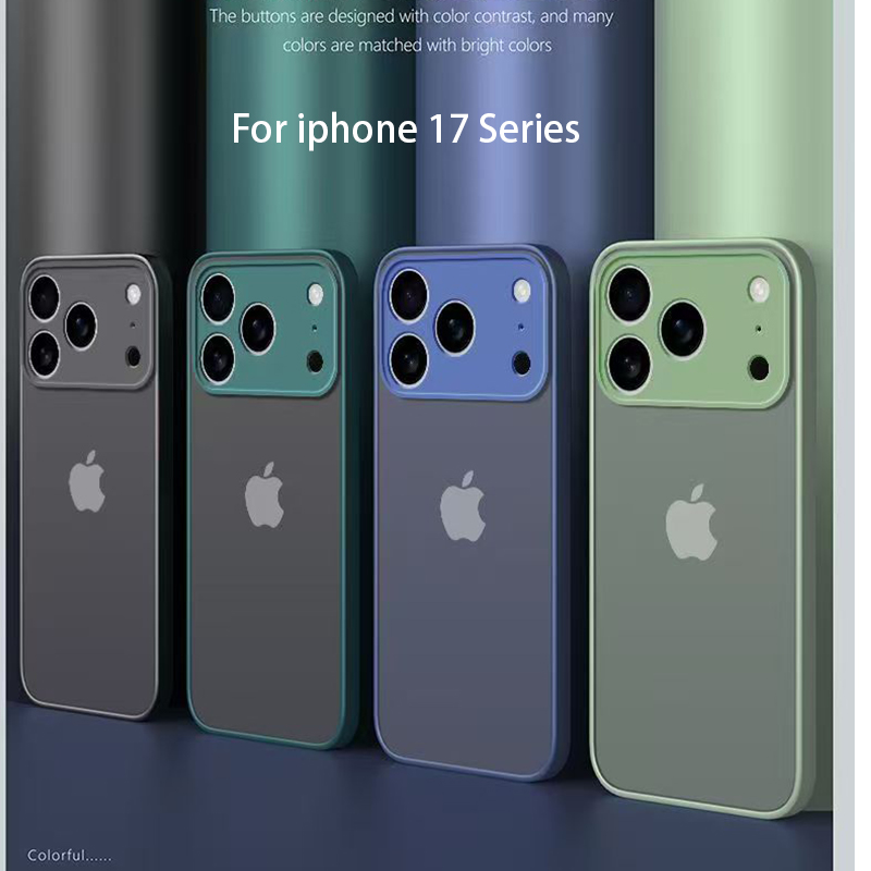 New Armor Shockproof Matte Hard Case For iphone 17 Pro Max 17 Air Cover for iphone17 Pro Max Silicone Frosted Back Cover Case