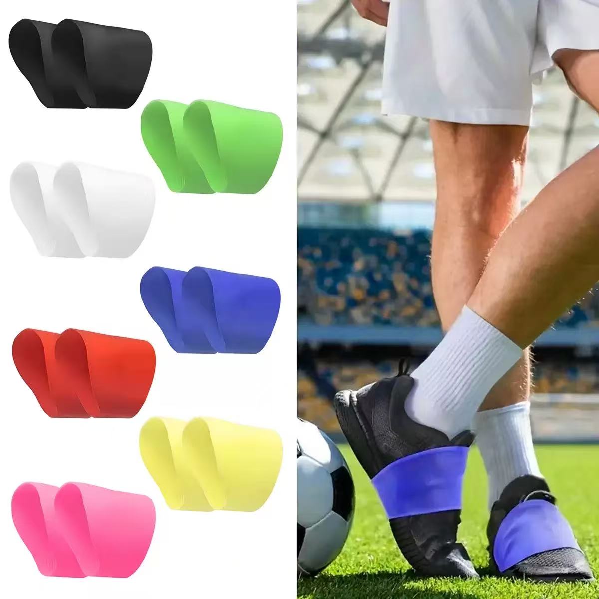 1Pair Football Soccer Lace Bands, Sports Shoe Silicone Lace Bands, For Sneakers Adults, Keeps Laces Tied During Sport, Soccer