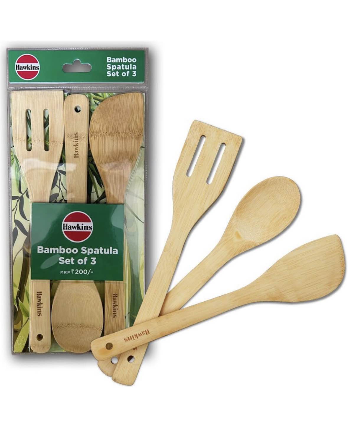 Hawkins Wooden Spatula Set (Pack Of 3)