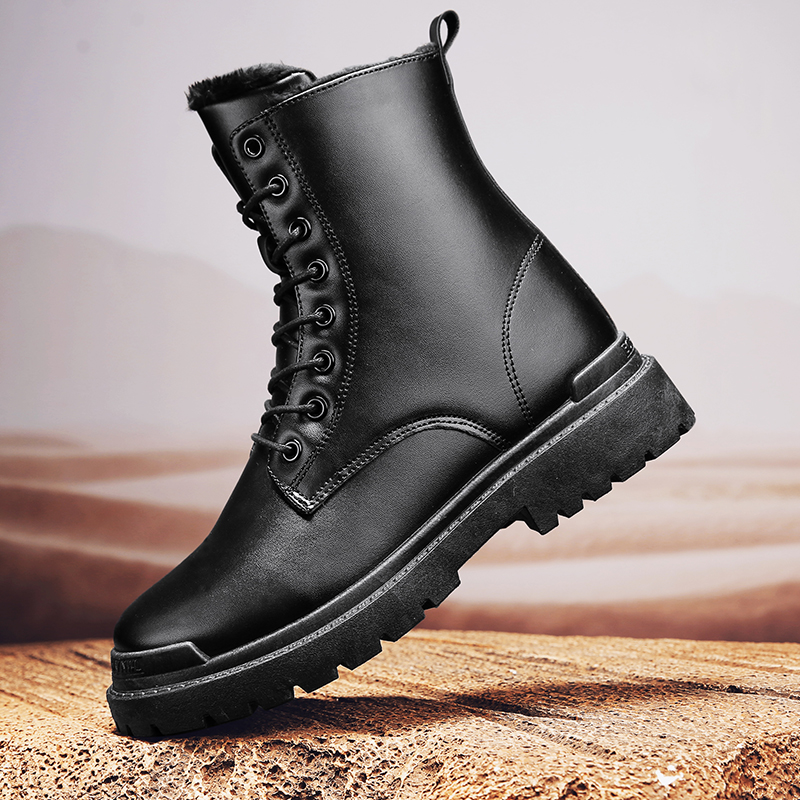 Men Women Winter Shoes Snow Boots Sneakers Casual Warm Wear Resistant Outdoor Hiking Thickened Non Slip High Quality Leather