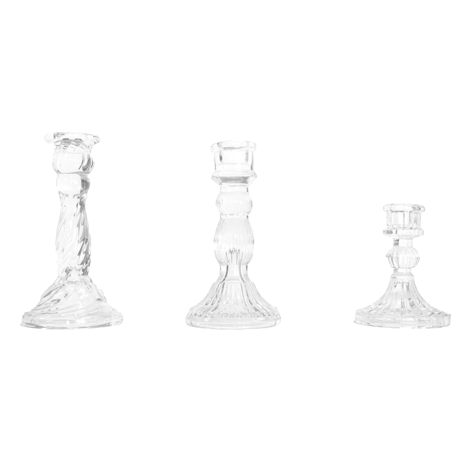 1pc Fashion Crystal Candlestick 0.81in Caliber Nordic Style Excellent Transparency Used for Home Decoration or Festival Parties