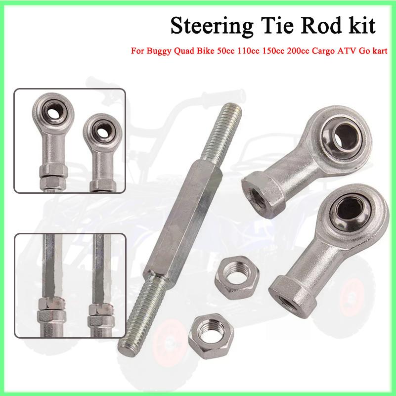 1PC Adjustable Tie Rod End Ball Joint Kit for 125-250cc ATV/UTV/Go Kart - Fit Chinese Quad Bike Buggy Dirt Bike Steering System