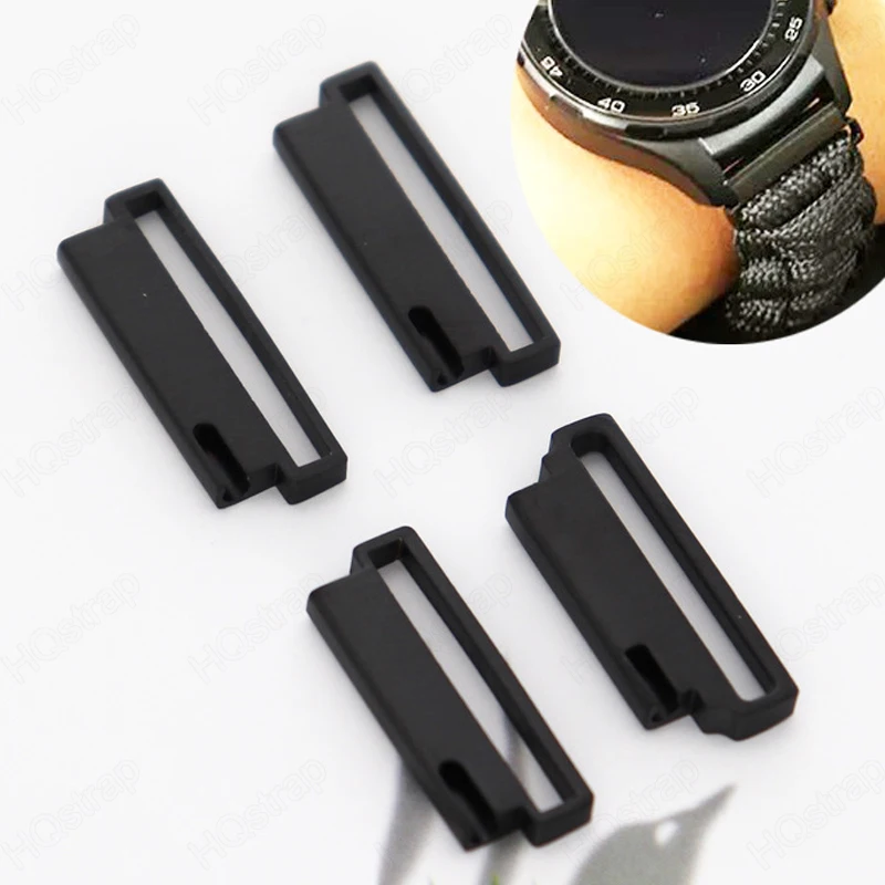 1 Pair Stainless Steel Connector 22mm 20mm Quick Release Metal Adapter Watches Repair Tool Accessories Silver Black with Tool