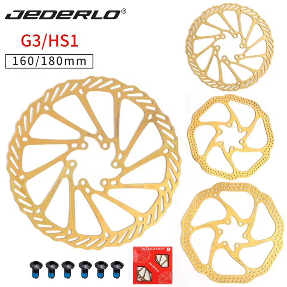 IIIPRO Bicycle Rotor Disc Brake 6-Bolt Ultralight Hollow Stainless Steel140/160/180mm for Mountain Bike Road Bike Brake Rotors