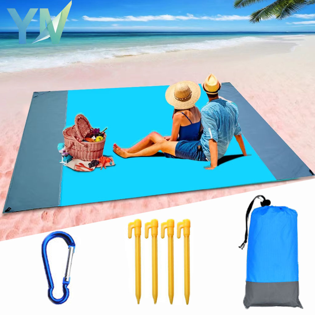 Foldable Waterproof Picnic Mat Outdoor Camping Ground Pad Beach Blanket Portable Lightweight Sandproof Tear Resistant Travel Mat