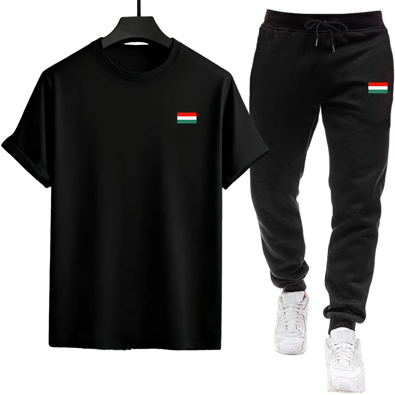 Hot Sales Mens Tracksuit Printing Casual Sportswear Outdoor Sports Jogging Man Clothing 2026 Fashion Single Piece T-shirt Pants