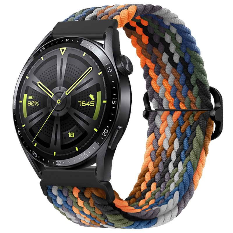 18mm20mm22mm Braided Bands for 7 6 5 Pro 4 & 6 Classic Active 2 47mm 46mm Quick Release Wristband Bracelets