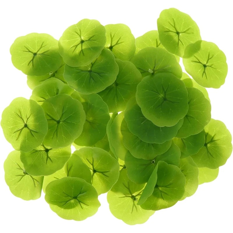 10/20/50Pcs Artificial Lotus Leaf Silk Mother's Day Decoration Fish Pond Living Garden Home Room Decor DIY Wreath Accessory