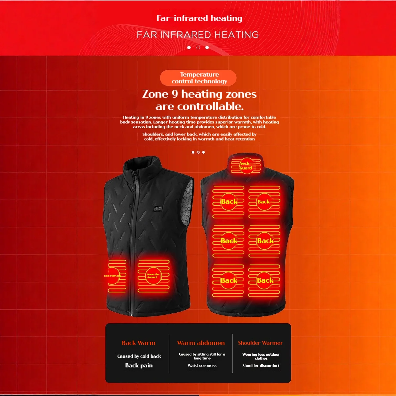 2025 New Men's and Women's Thermal Jacket, and 9-zone Men'sWork Vests, Essential for Winter Warmth.