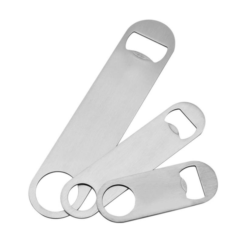 Hot Sale 1pc Stainless Steel Bottle Opener Flat Speed Bottle Cap Opener Remover Bar Blade Kitchen Tool Party Supplie pen gpt