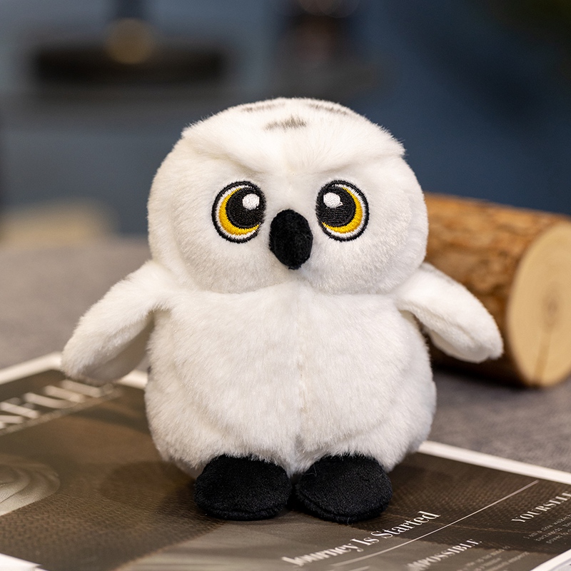 13cm Cartoon White Owl Plush Toys Soft Stuffed Animals Cute White Eagle Plushie Toys Kids Toys Home Decor Girls Birthday