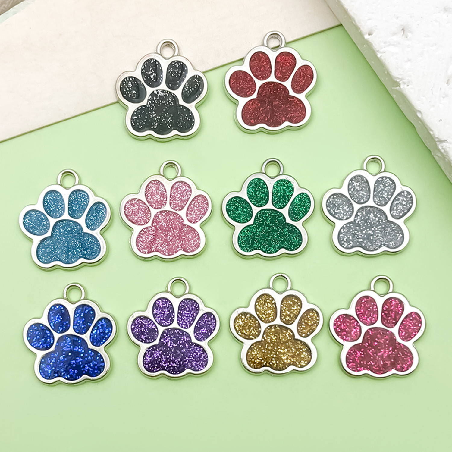 10PCS Colourful Bracelet DIY Accessories Handmade Jewelry Making Cute Animal Enamel Pendants Butterfly Charms