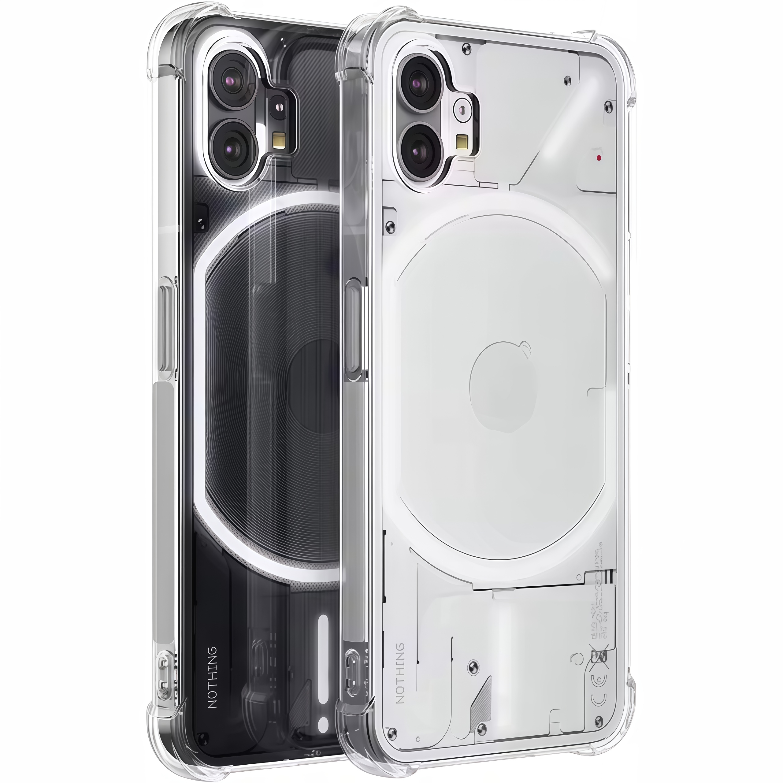 Transparent Shockproof Silicone Clear Airbags Case For Nothing Phone 4a 3 3a Lite 2a Plus 1 CMF Phone 2 Pro 1 Phone Back Cover