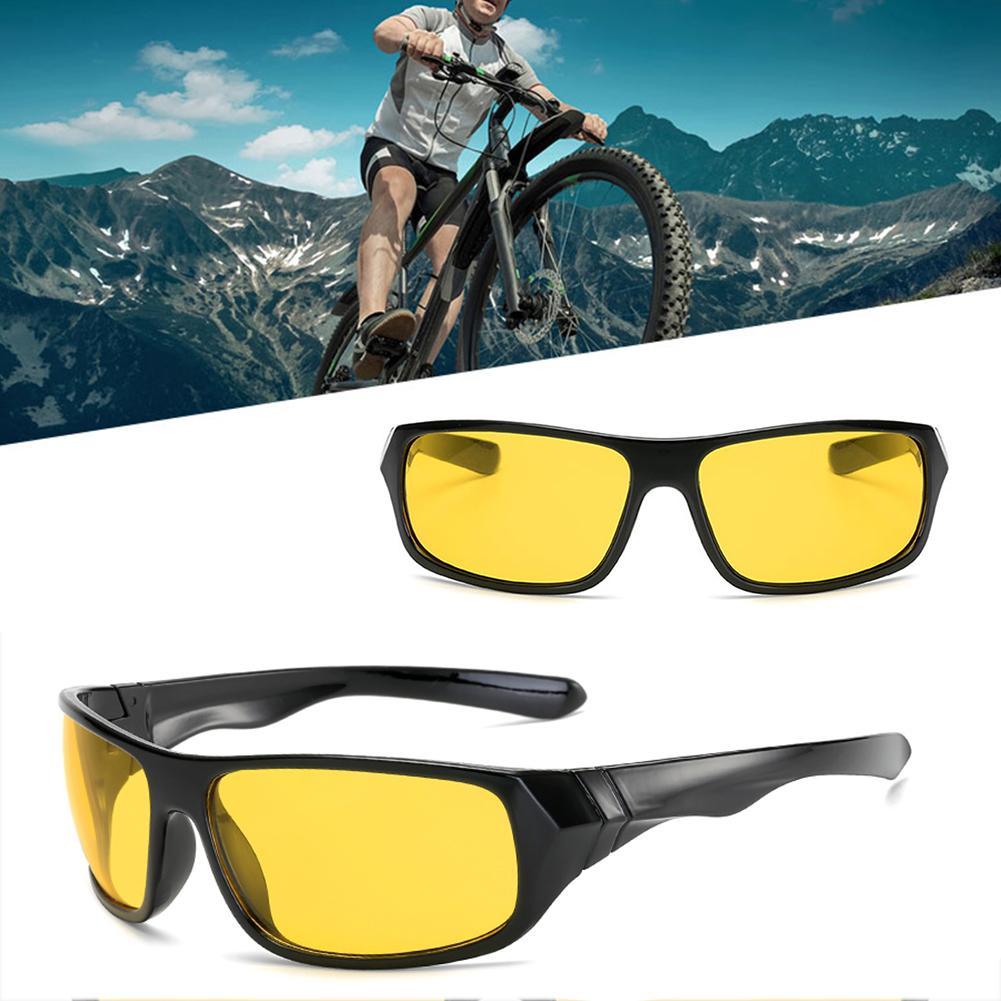 Fashion Men's Sunglasses for Outdoor Sports Cycling Polarized Windproof Sunglasses Anti-Glare Riding Lens Sunglasses Eyewear
