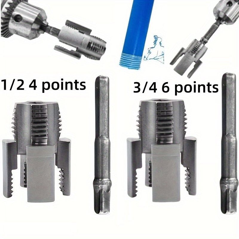1/2" & 3/4" PPR Universal Water Pipe Tap with Integrated Inner/Outer Thread, Alloy Steel, Anti-Corrosion, Smooth Operation