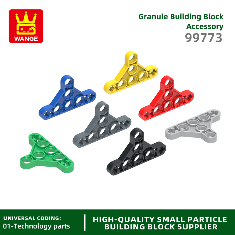 Wange109Pcs/lot 99773 MOC Technical Beam Triangle Thin Mechanical Accesstories Compltible With Robots Building Blocks Child Toys