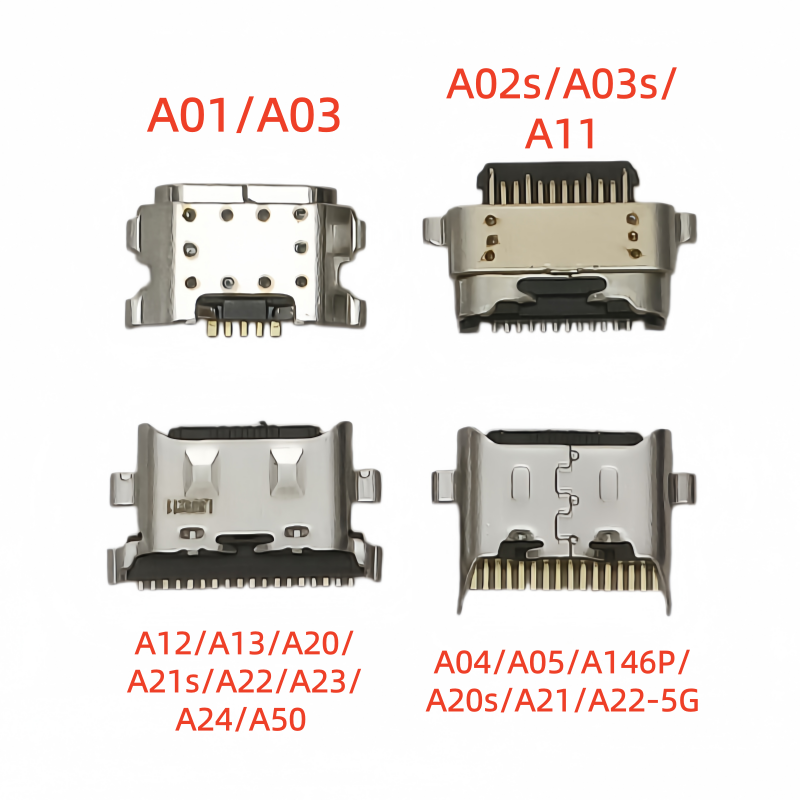 Type-C Micro USB Charging Dock Charge Socket Port Jack Connector For A01 A03 Core A02s A03s A11 A12 A20 A30 A04 A05 A20s A21 A22